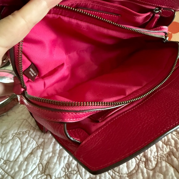 Coach Pink Willow Floral Mercer Satchel Leather w/ Crossbody - Picture 11 of 15